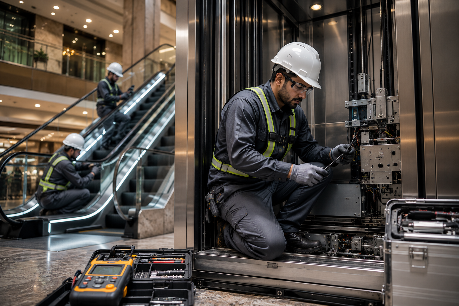 Elevator installation photo
