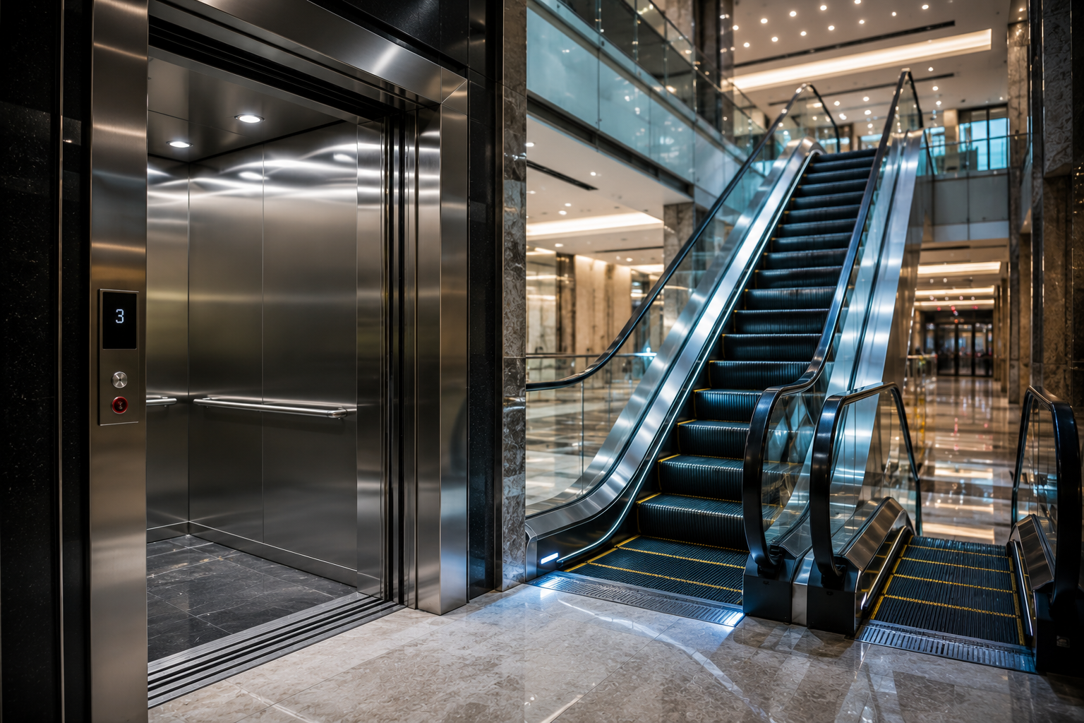 Elevator and escalator project photo